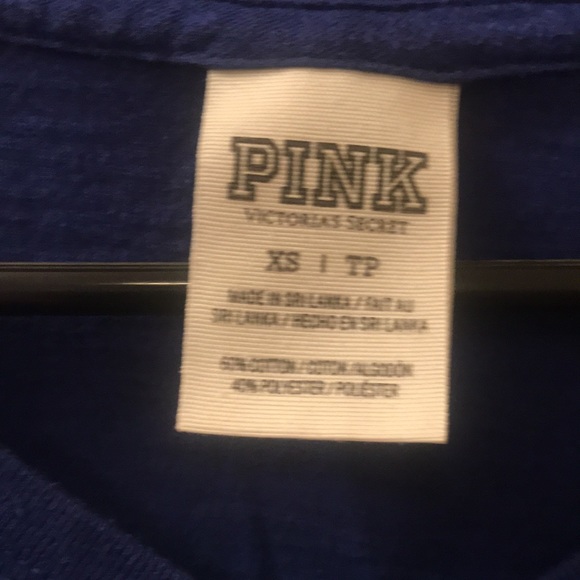 FINAL PRICE! PINK Vneck Long Sleeve Shirt - Picture 2 of 3